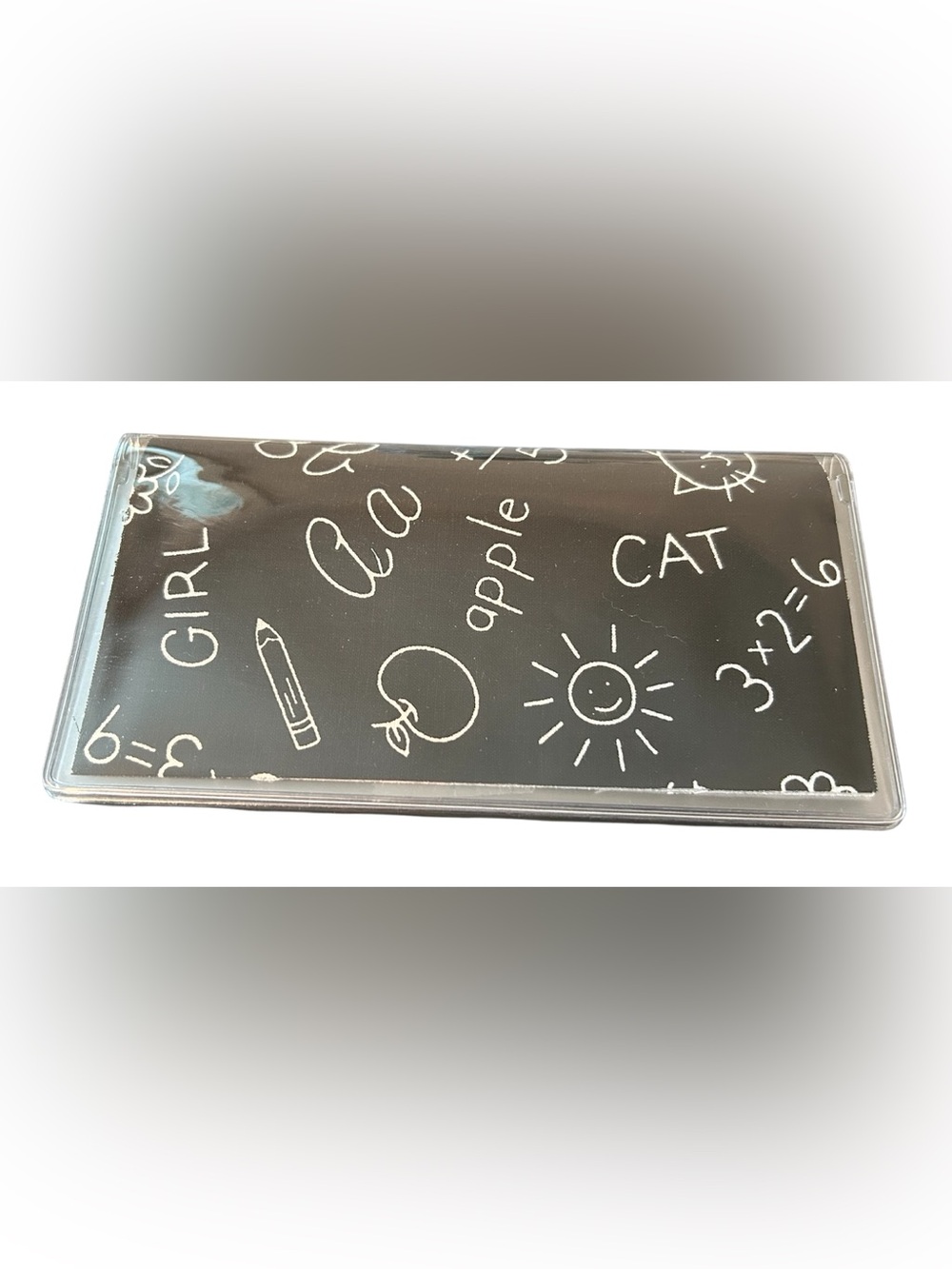 Black & White School Design Checkbook Cover